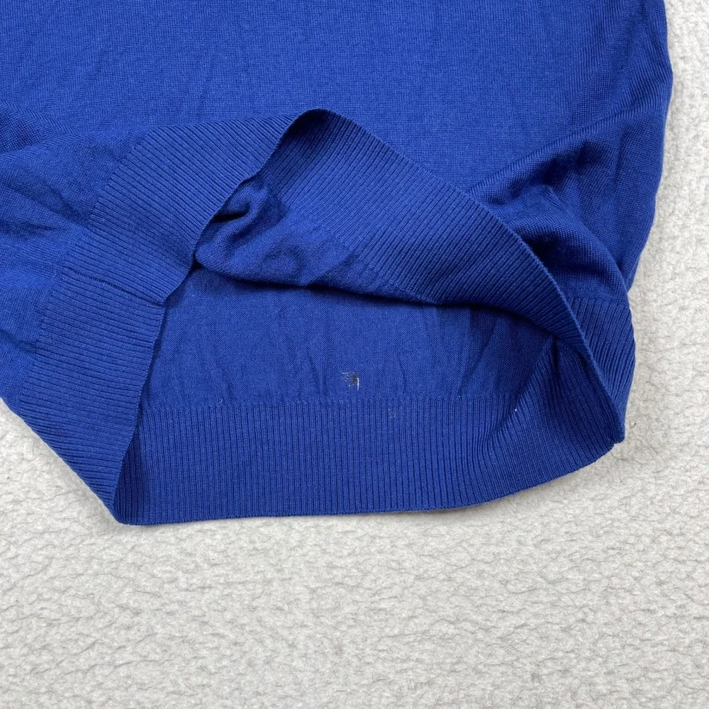 Masters Sweater Vest Mens M Blue Merino Wool Bobby Jones Golf Preppy Classic